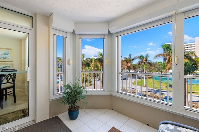 view of sunroom / solarium