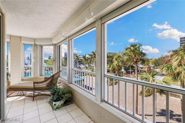 view of sunroom / solarium