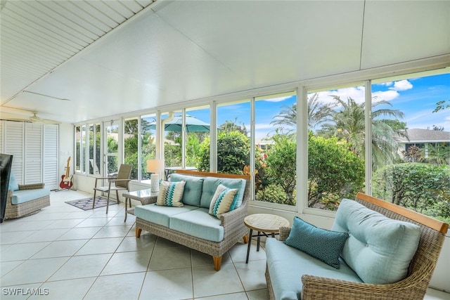 sunroom / solarium with plenty of natural light