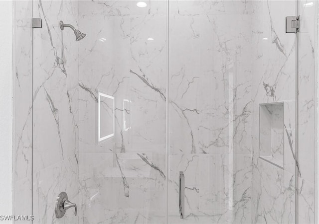 7029 Palpano Cir, Labelle, FL 33935 - bathroom view of a marble finish shower