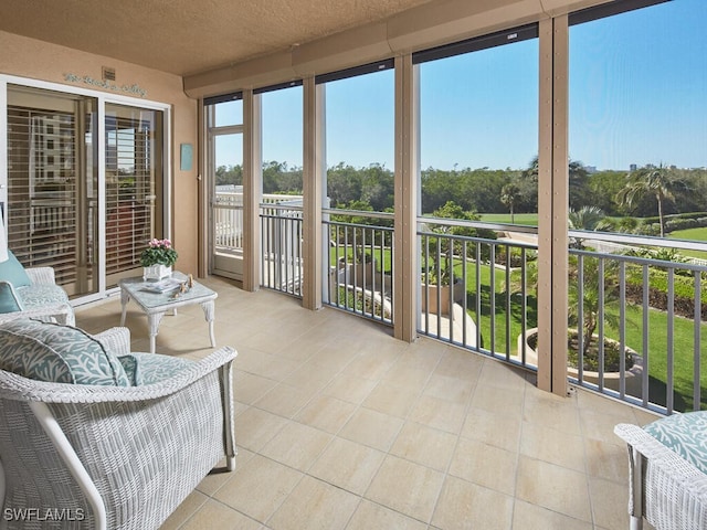 view of sunroom / solarium