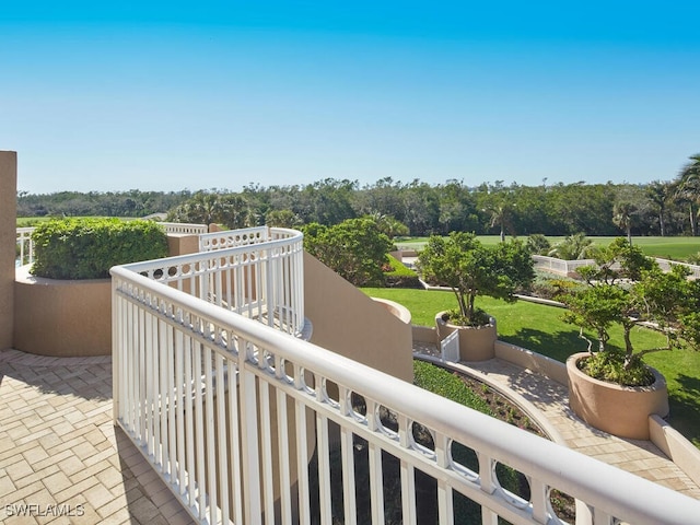 view of balcony