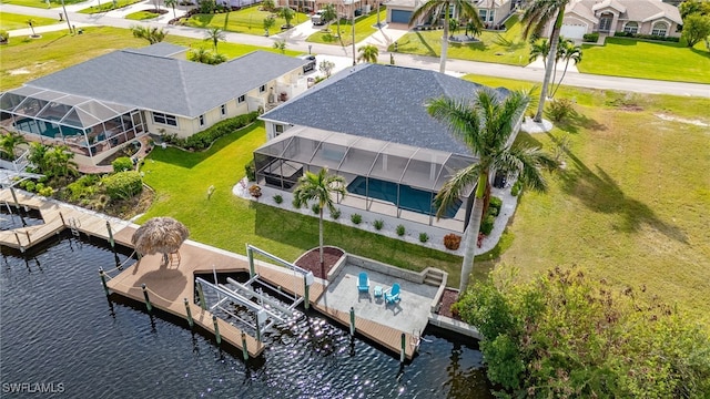 2819 SW 37th Ter, Cape Coral, FL 33914 - aerial perspective of suburban area with a nearby body of water