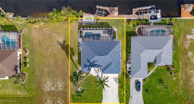 2819 SW 37th Ter, Cape Coral, FL 33914 - aerial view of property's location featuring property parcel outlined