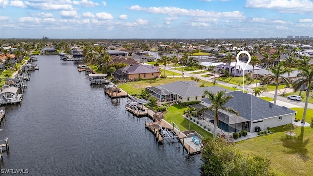 2819 SW 37th Ter, Cape Coral, FL 33914 - aerial perspective of suburban area with a large body of water