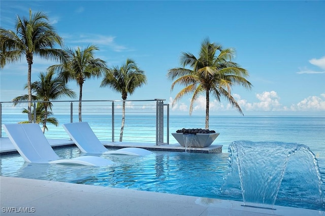 27804 Hickory Blvd, Bonita Springs, FL 34134 - view of swimming pool featuring a water view