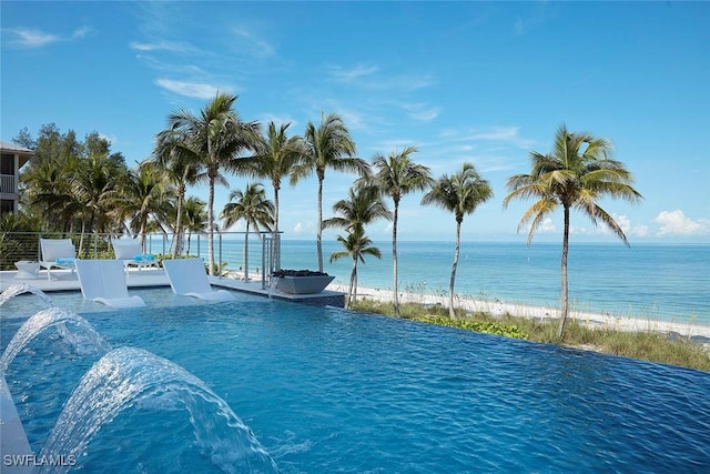 27804 Hickory Blvd, Bonita Springs, FL 34134 - view of swimming pool featuring view of water and beach