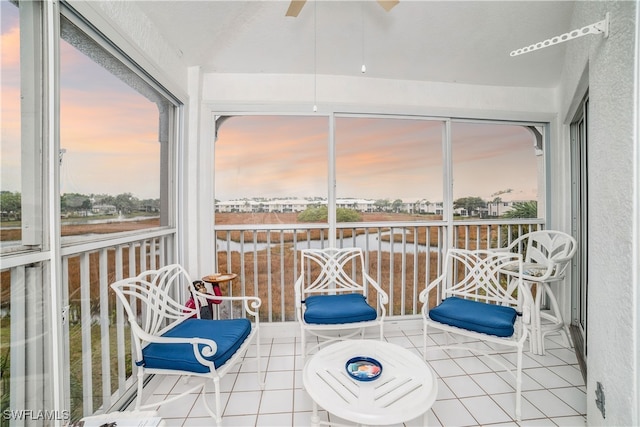 view of sunroom