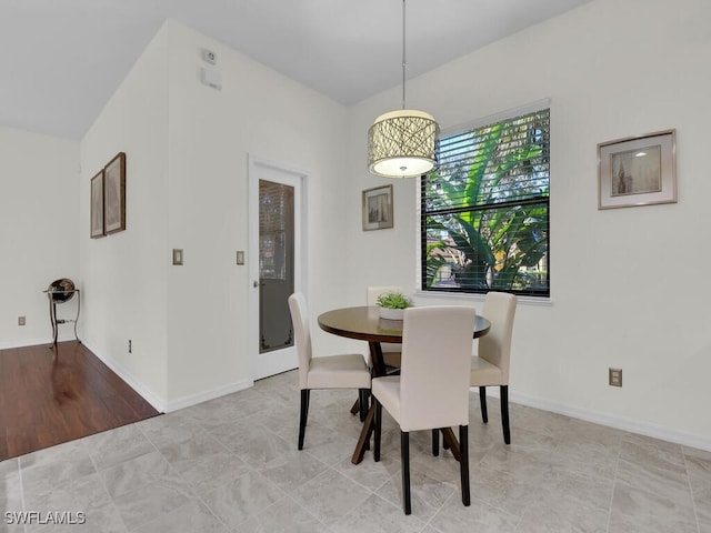 view of dining room