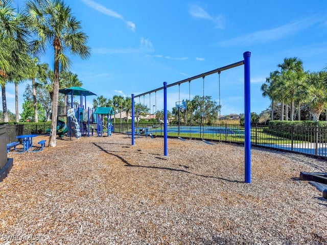 view of play area