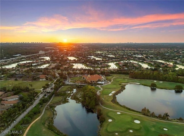 580 El Camino Real Unit 3201, Naples, FL 34119 - view of property location with a large body of water, a golf club, and nearby suburban area