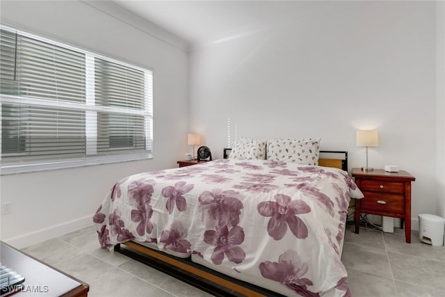 view of tiled bedroom