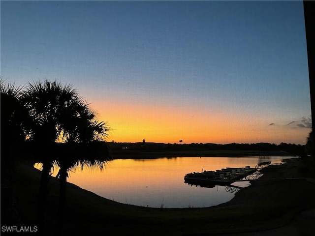 property view of water