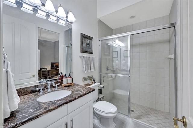 5620 Hammock Isles Dr, Naples, FL 34119 - full bathroom with vanity and a stall shower
