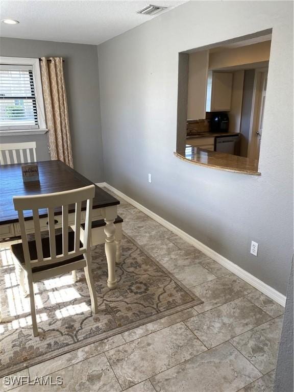 view of dining area