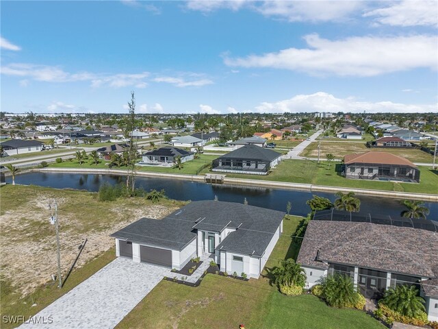 1517 SW 28th Ter, Cape Coral, FL 33914 - bird's eye view featuring a water view