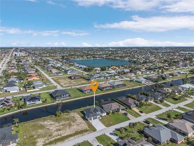 1517 SW 28th Ter, Cape Coral, FL 33914 - bird's eye view featuring a water view