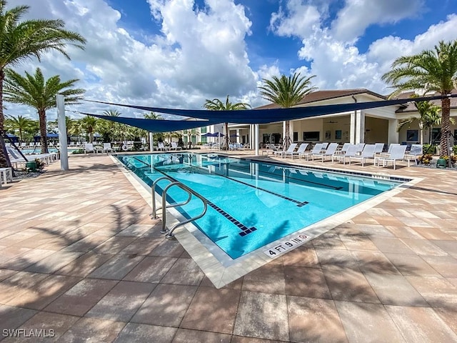 pool featuring a patio