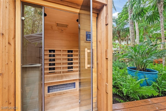 view of sauna / steam room