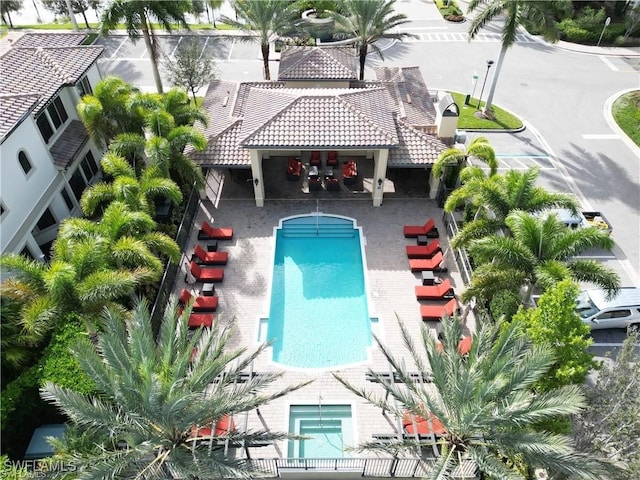 view of pool with a patio