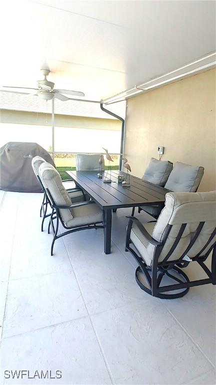 view of patio / terrace featuring outdoor dining area