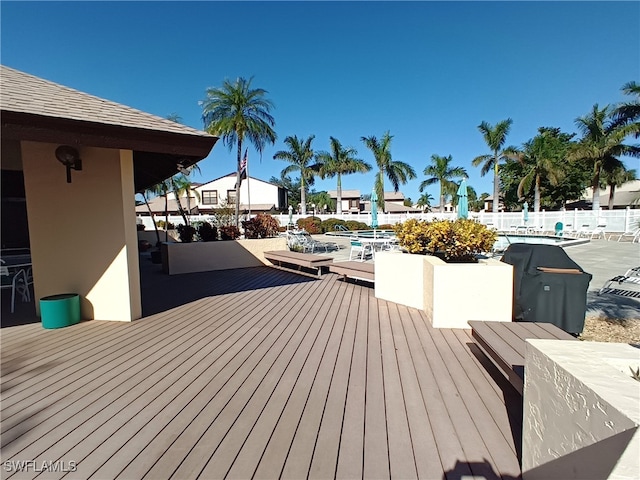 view of wooden terrace