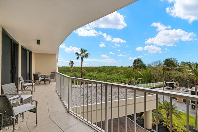 view of balcony