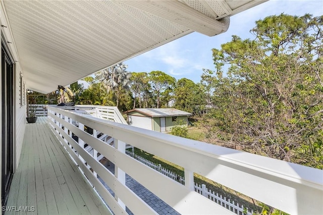 view of balcony