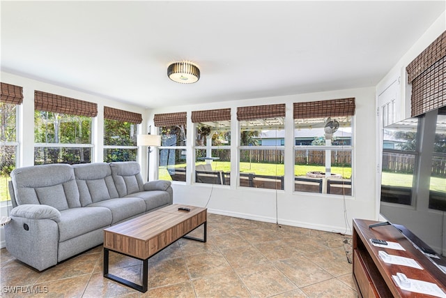 view of sunroom / solarium