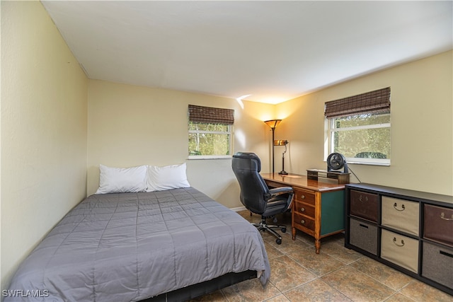 bedroom featuring multiple windows