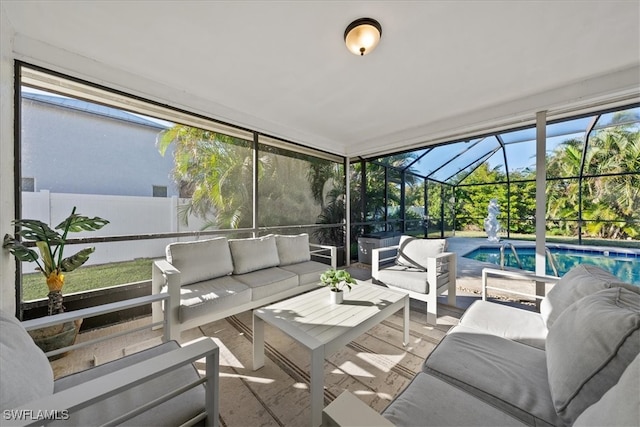 view of sunroom / solarium