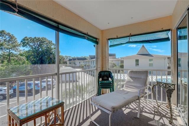 view of sunroom / solarium