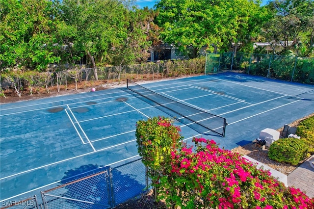 view of tennis court