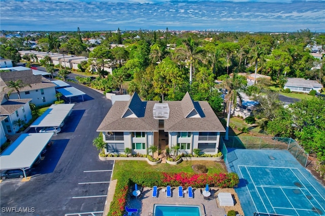 birds eye view of property