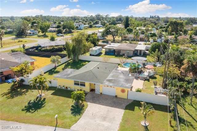 birds eye view of property