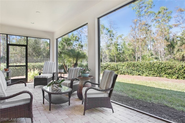 view of sunroom / solarium