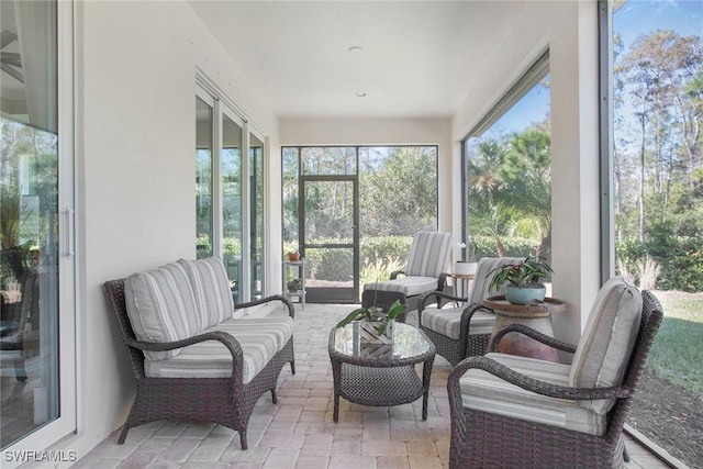 view of sunroom / solarium