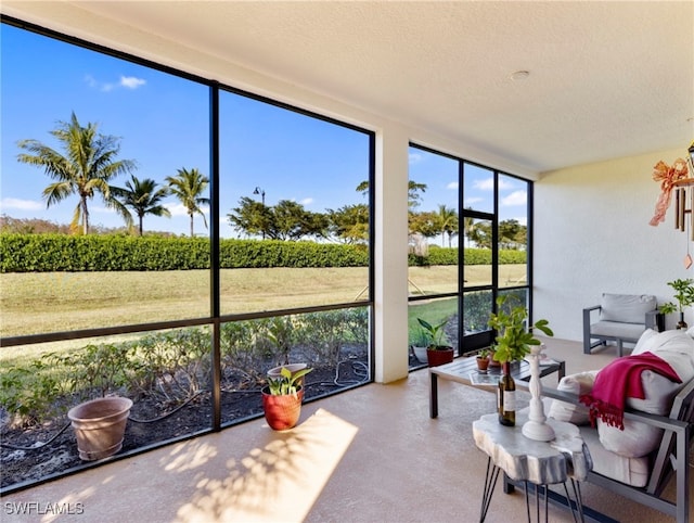 view of sunroom / solarium