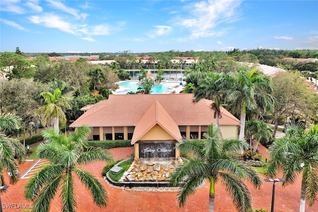 birds eye view of property