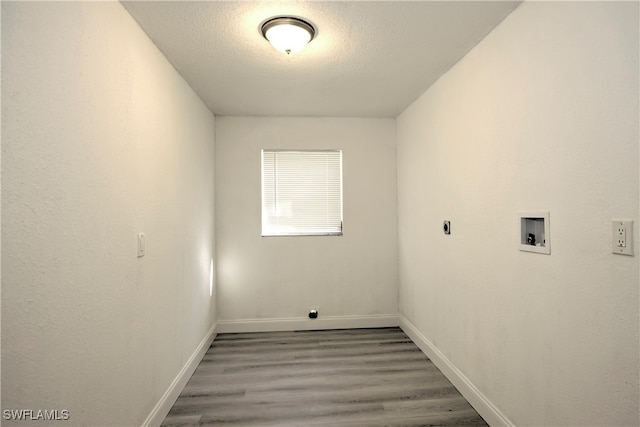 washroom featuring washer hookup and wood-type flooring