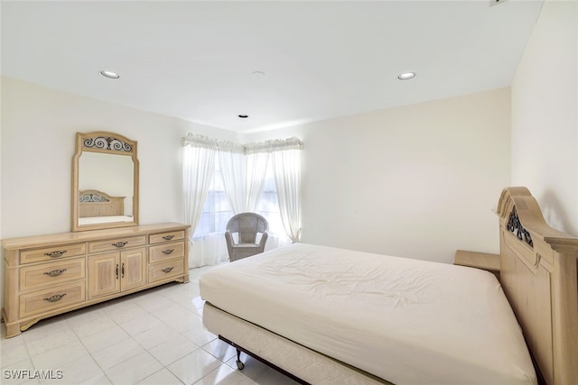 view of tiled bedroom