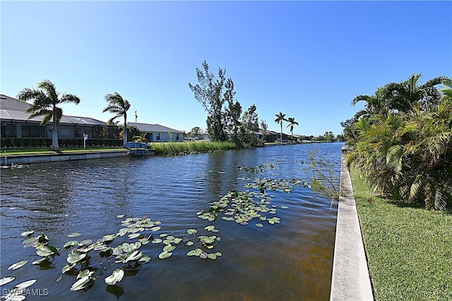 view of water feature