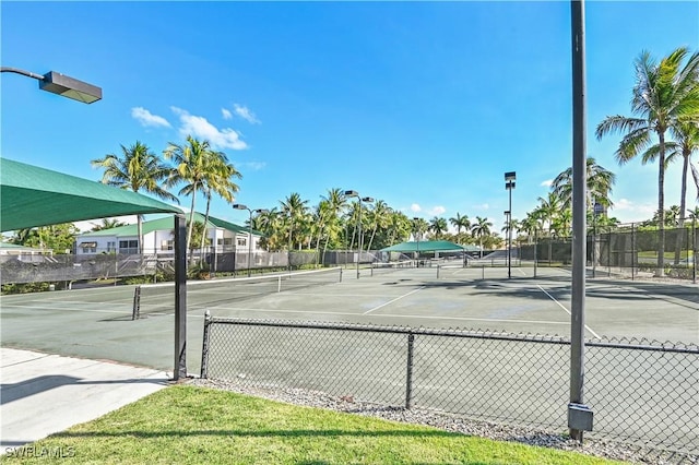 view of tennis court