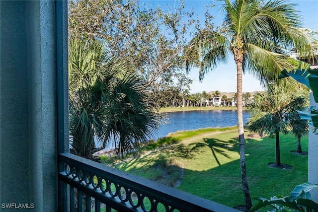 view of water feature