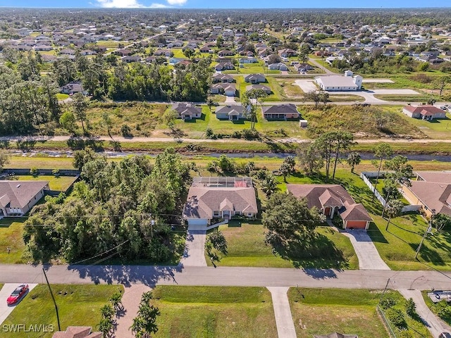 aerial view featuring a residential view