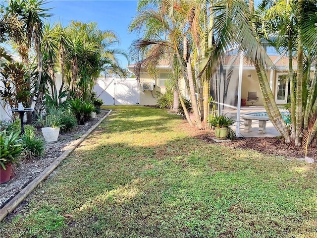 view of yard with a patio