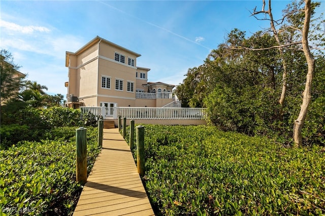 view of rear view of property