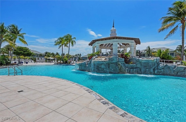 285 Grande Way Unit 705, Naples, FL 34110 - community pool with a gazebo