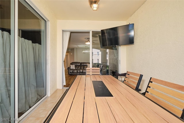 interior space featuring light hardwood / wood-style floors