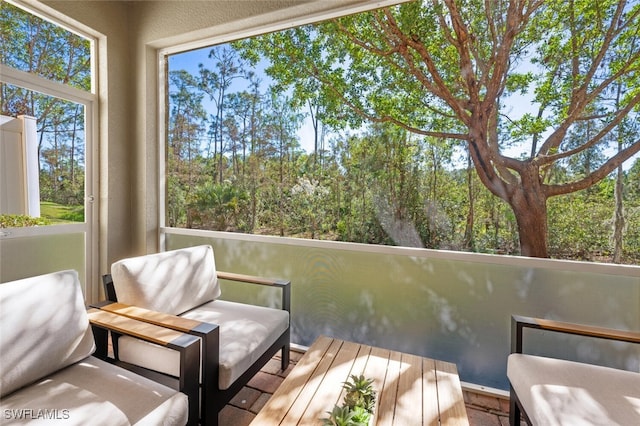 view of sunroom / solarium